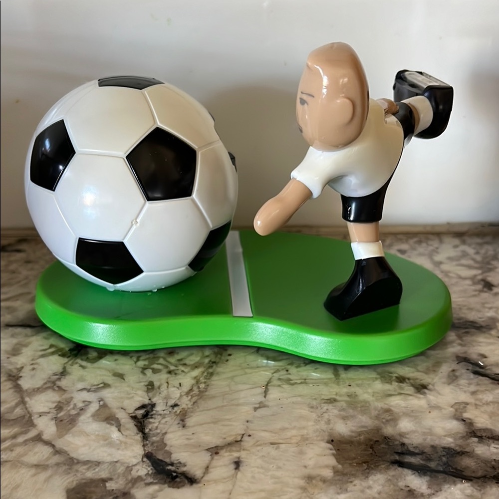 Scotch tape dispenser - ‘Soccer Player Figurine with Ball’